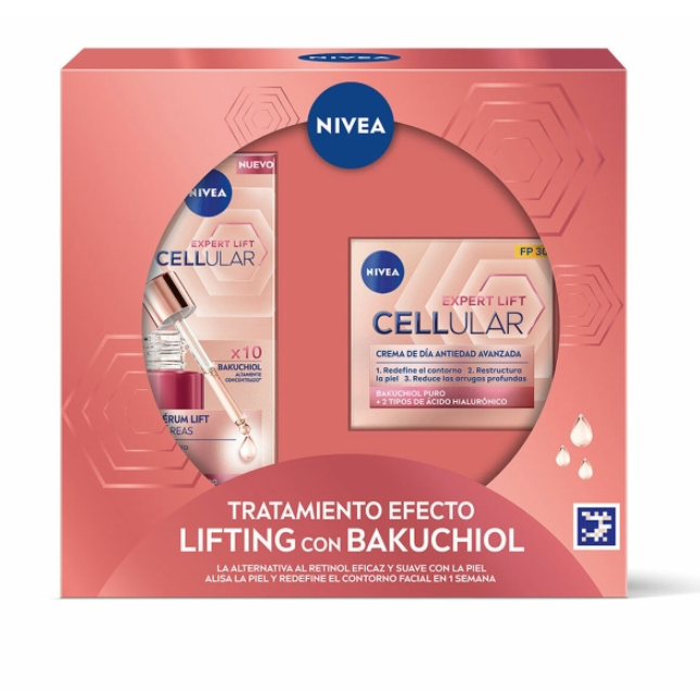 Make-Up Set Nivea TRATAMIENTO EFECTO LIFTING CON BAKUCHIOL 2 Pieces