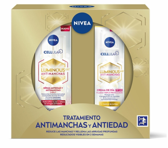 Make-Up Set Nivea TRATAMIENTO ANTIMANCHAS Y ANTIEDAD 2 Pieces